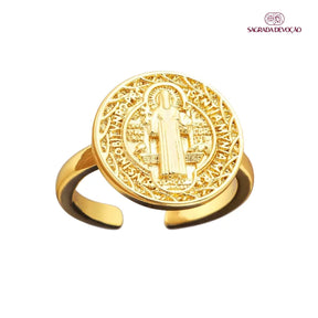 Anel São Bento - Vintage Ouro 14K
