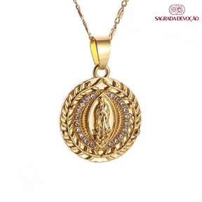 Colar Nossa Senhora da Conceição - Folheado a Ouro 18K