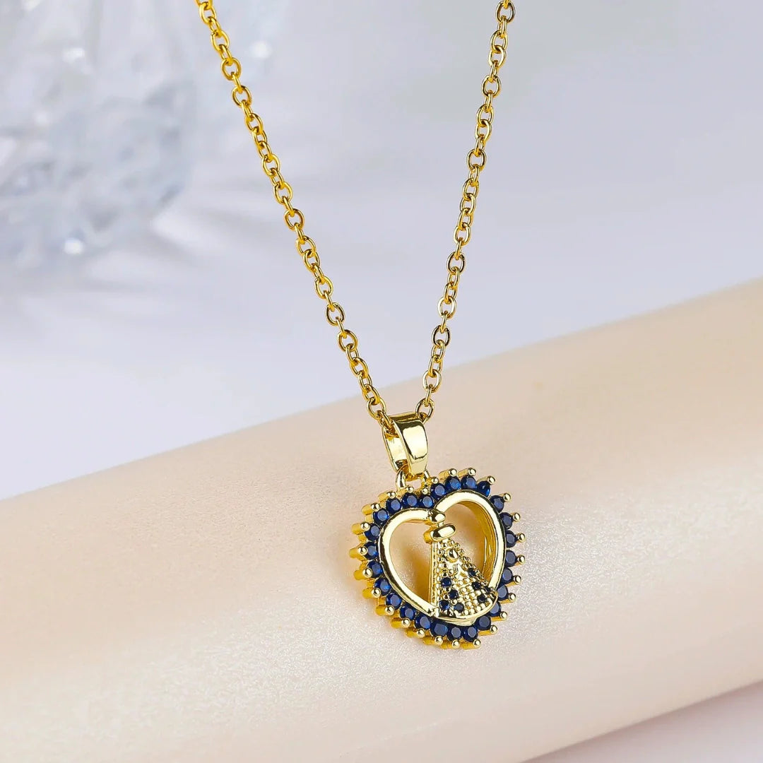 Colar de Nossa Senhora Aparecida - Coração Milagroso
